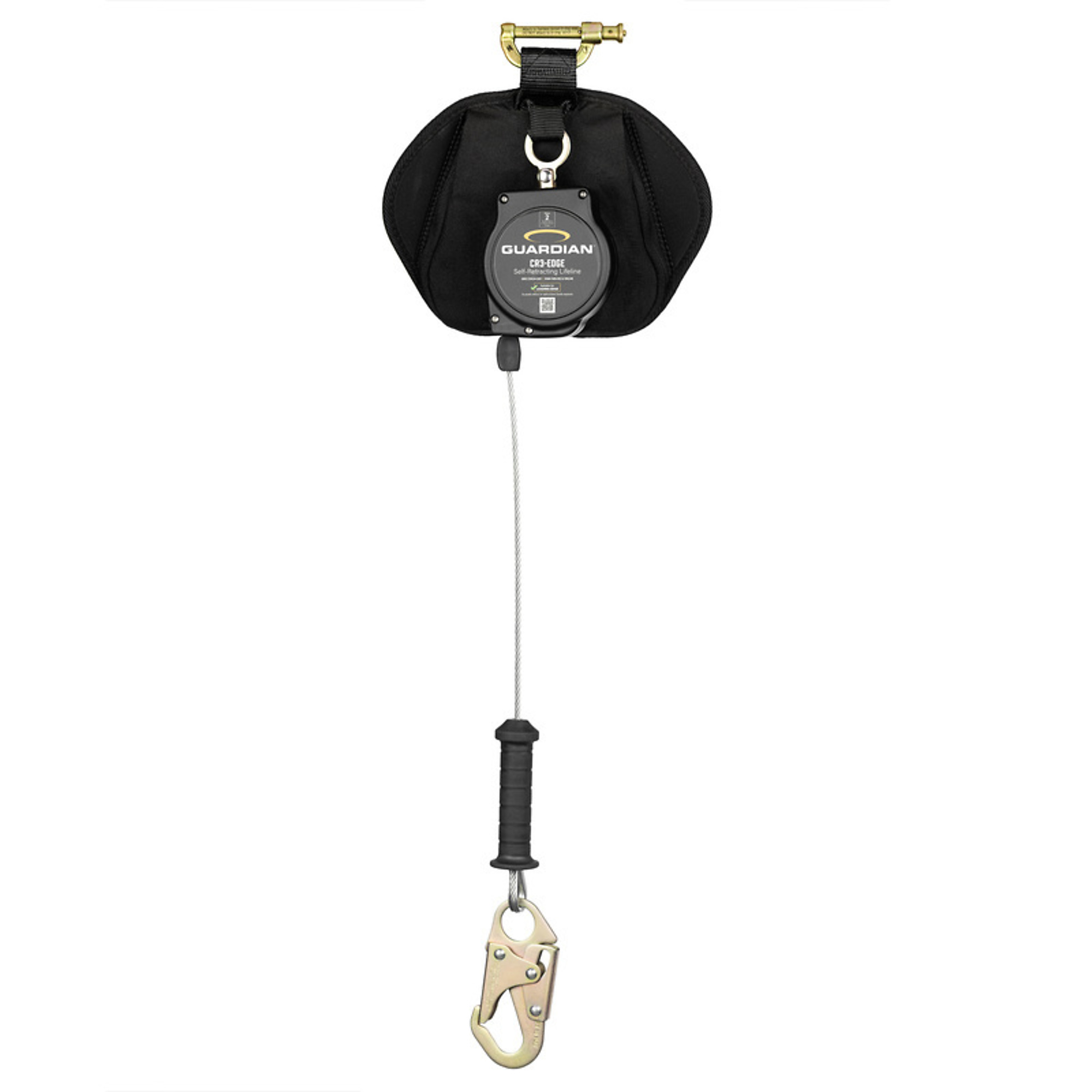 Guardian Fall Protection CR3-Edge Self-Retracting Lifeline — 8ft., Class 2, Shock Absorber, QR Code, Model# 4200200